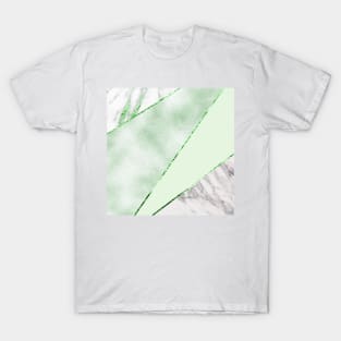 Lush forest green with silver marble T-Shirt